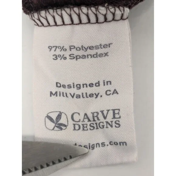 Carve Designs Maroon Colorful Geometric Cowl Neck Long Sleeve Dress sz XS - Picture 12 of 13